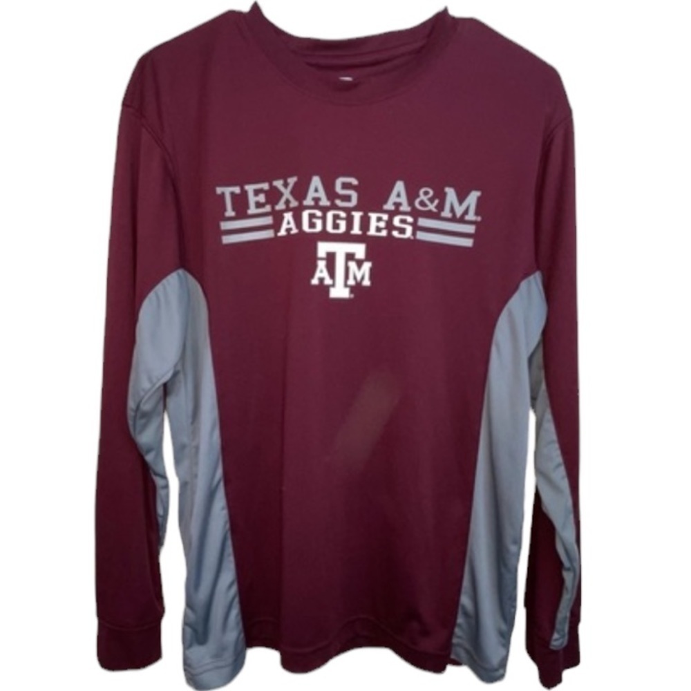 Texas A&M Long Sleeve Shirt Dri Fit Sz S